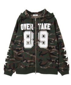 WEGO ナンバリング裏起毛BIGジップパーカー