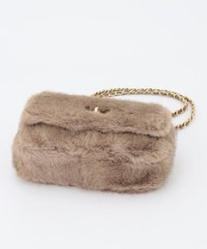 23区 フェイクファーチェーン ショルダー バッグ