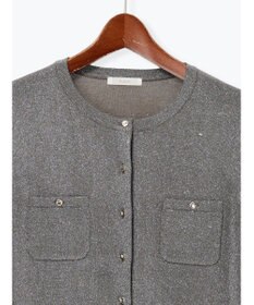 Te chichi ポケットデザインクルーネックカーディガン