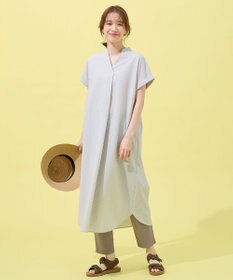 ANY 【洗濯機可】サッカーストライプワンピース