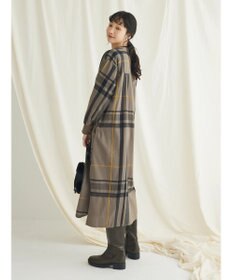 CRAFT STANDARD BOUTIQUE 先染めチェック（大）バンドカラー袖ＲＩＢ　ＯＰ