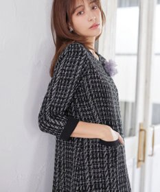 Tiaclasse ツイードAラインワンピース