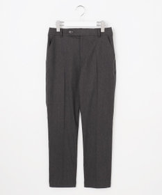 ANY SIS エアリーストレッチ テーパードパンツ シャンブレーブラック