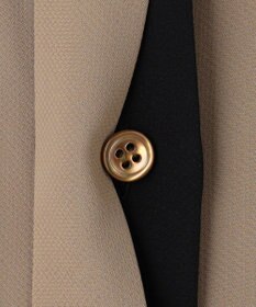 ICB 【接触冷感・UVケア・速乾】BackSatinAmunzen 5分袖バンドカラーブラウス