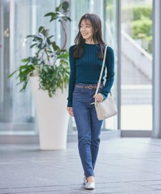 Tiaclasse 【洗える】ランダムリブニットプルオーバー