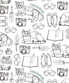 ACE BAGS & LUGGAGE 【折り畳み】 HAyU × ace. マルシェバッグ エコバッグ 猫柄 23L 17871