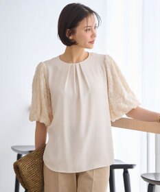 自由区 【洗える・XSサイズあり】ファニースリーブ ブラウス