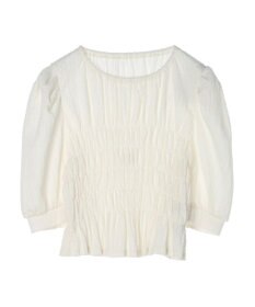 earth music&ecology ポコポコシャーリングトップス