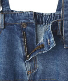 YECCA VECCA デニムMIXデザインサロペット