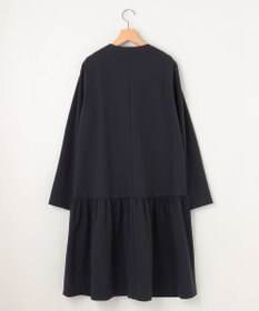 組曲 S 【KUMIKYOKU NAVY】ダブルクロスストレッチ ノーカラーコート