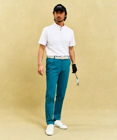 23区GOLF 【MEN】着脱しやすいバンプジャージー　ハーフジップカットソー