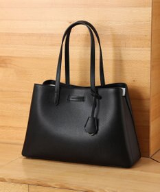 style code 【MERCURYDUO/マーキュリーデュオ】通勤、通学、リクルート両アオリポケットA4トートバッグ　キーチャーム付