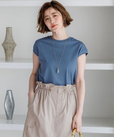 23区 シルキータッチ フレンチスリーブ Tシャツ