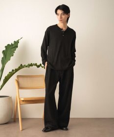 WEGO ネップデニムバギーパンツ