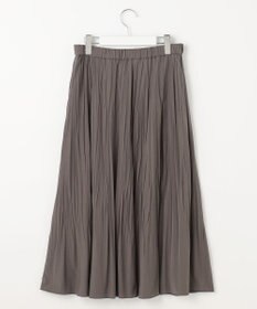 J.PRESS LADIES L 【洗える】パウダリージャージー ランダムプリーツ スカート