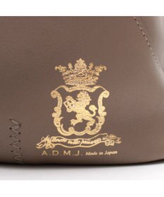 A.D.M.J. 【牛革】クラシックアニルブリロ/ノーブルファスナートート25cm(ショルダーストラップ付)