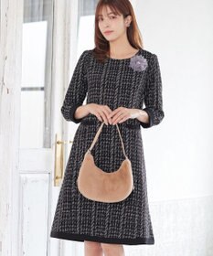 Tiaclasse ツイードAラインワンピース