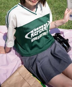 WEGO 2ライン切り替えメッシュショートT