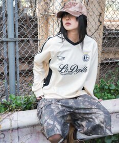 WEGO 【ユニセックス着用ITEM/MLサイズ展開】ラインスリーブゲームT（LS）