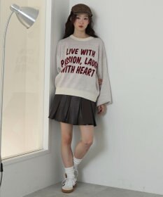 WEGO レタリングニットプルオーバー