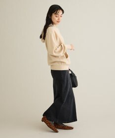 CRAFT STANDARD BOUTIQUE ラメスウェット風ニットプルオーバー