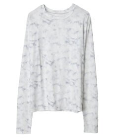 Green Parks クルーネックアソート柄シアープルオーバー