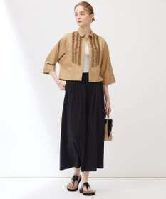 23区 【Indian Factory】ツイストスムースジャージー ワイドパンツ