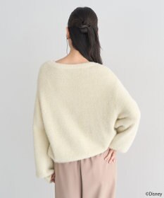 earth music&ecology 【予約】Disney/ポイントミッキーラメシャギーカーデ