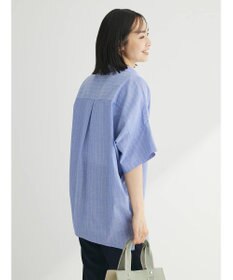 Green Parks 綿麻混スキッパーシャツ