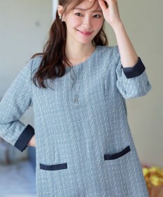 Tiaclasse ツイードAラインワンピース