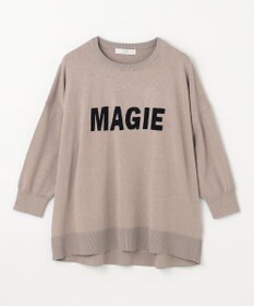 ANY L 【洗濯機可】インターシャロゴニット