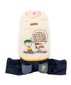 PET PARADISE スヌーピー  ワッペン パンツつなぎ 小型犬