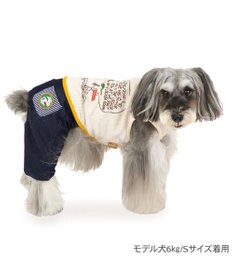 PET PARADISE スヌーピー  ワッペン パンツつなぎ 小型犬