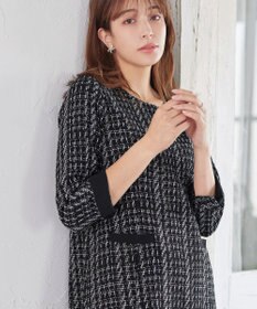 Tiaclasse ツイードAラインワンピース