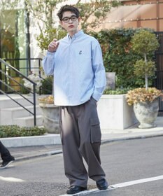 WEGO 【ウエストゴム/MLサイズ展開】イージーワイドカーゴスラックス