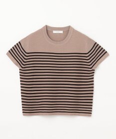 ANY クロップド丈ガーターニット