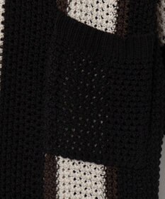 WEGO メッシュストライプニットカーディガン（SS）