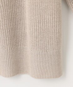 自由区 【洗える】コットンウールミドルゲージプルオーバー ニット