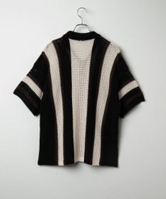 WEGO メッシュストライプニットカーディガン（SS）