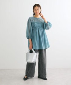 Green Parks ２ＷＡＹ　シアーギャザーチュニック