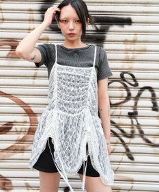 WEGO ドロストデザインキャミワンピース