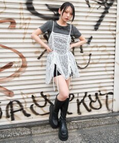 WEGO ドロストデザインキャミワンピース