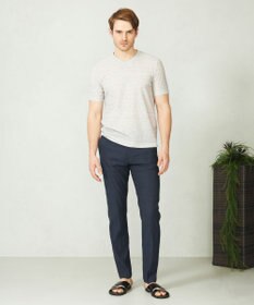 JOSEPH ABBOUD 【ウエストも伸びる/ストレッチ】 リヨセルリネンムーブパンツ