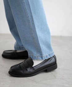 WEGO 【ウエストゴム】ウエストフリルデニムマムパンツ