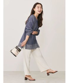 AMERICAN HOLIC クルーネック編み違いニットチュニック