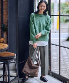 ANY L 【裏起毛/ウエストゴム】ウォームテーパードパンツ