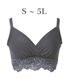 BRADELIS New York 【BRADELIS NewYork peace】綿混ストレッチハイブリッドハートカップブラ25 ブラデリス 吸汗 速乾機能 補正 ブラジャー