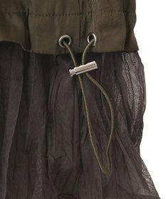 YECCA VECCA デニムMIXデザインサロペット