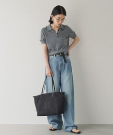 russet ＜390g/撥水性あり＞天ファスナー付きコーデュラナイロントートバッグ(CE-1560)