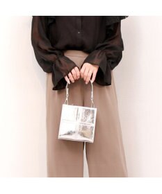 UNBILLION カシュカシュ cachecache / エナメル調ボックスパネルミニショルダー